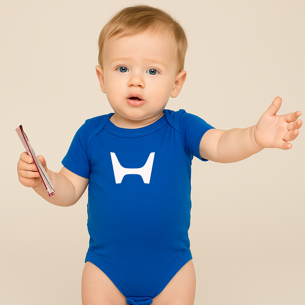 Honda Motorsport Car Baby Romper Onesie